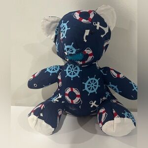 Nautical Adventure Blue Stuffed Bear